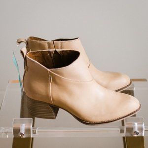 Toms Women's Leilani Booties Honey Leather 7 New